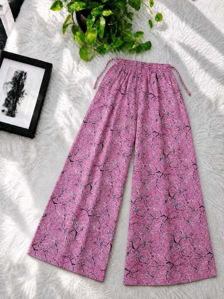 Premium Printed Linen Palazzo for Women