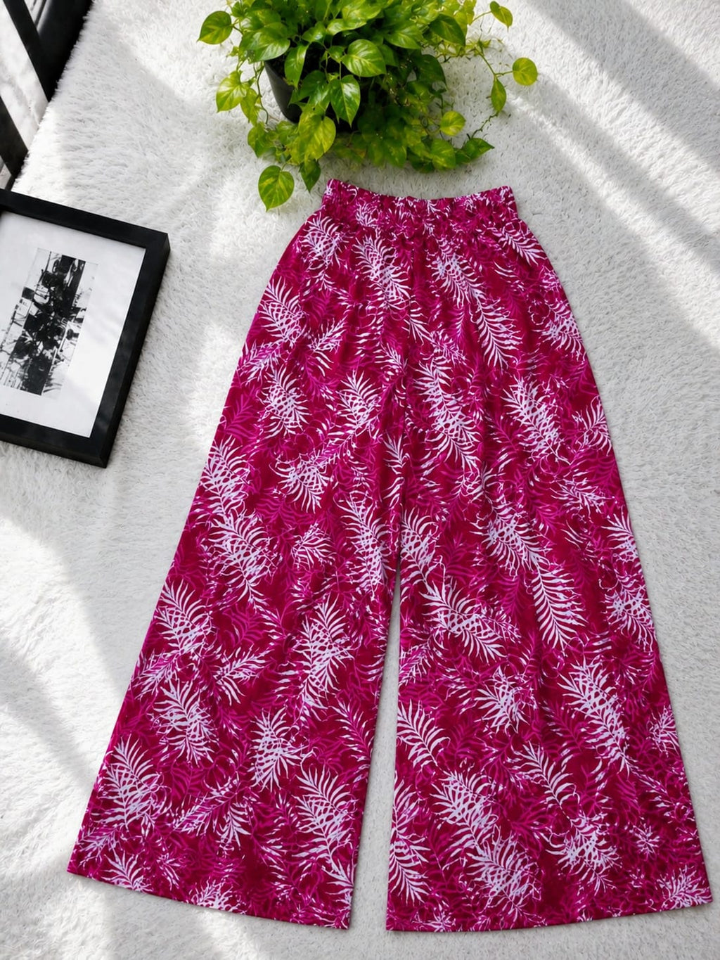 Premium Printed Linen Palazzo for Women