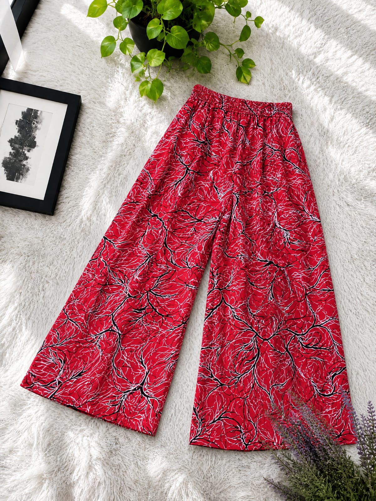 Premium Printed Linen Palazzo for Women