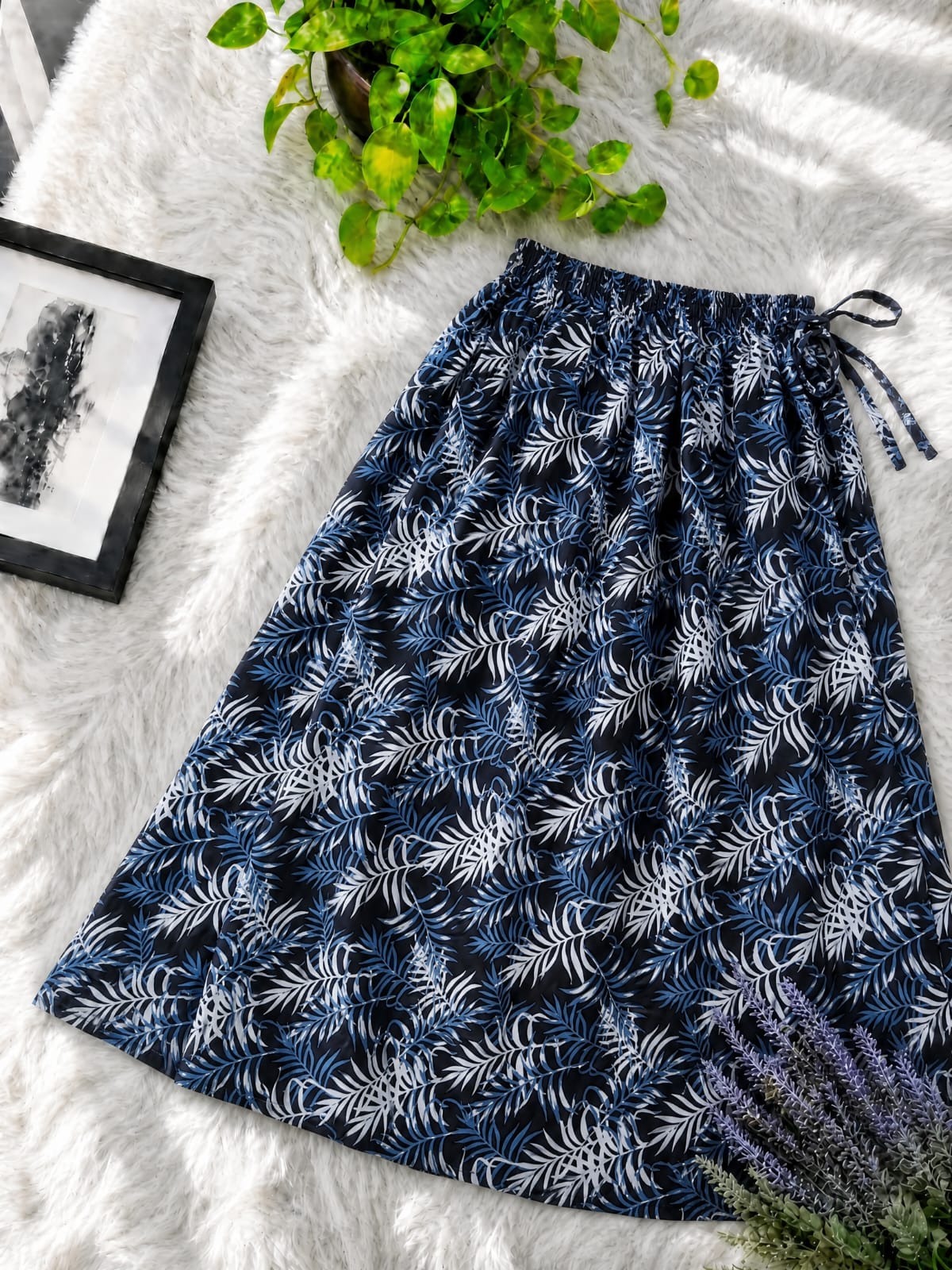 Premium Linen Printed Skirt for Women