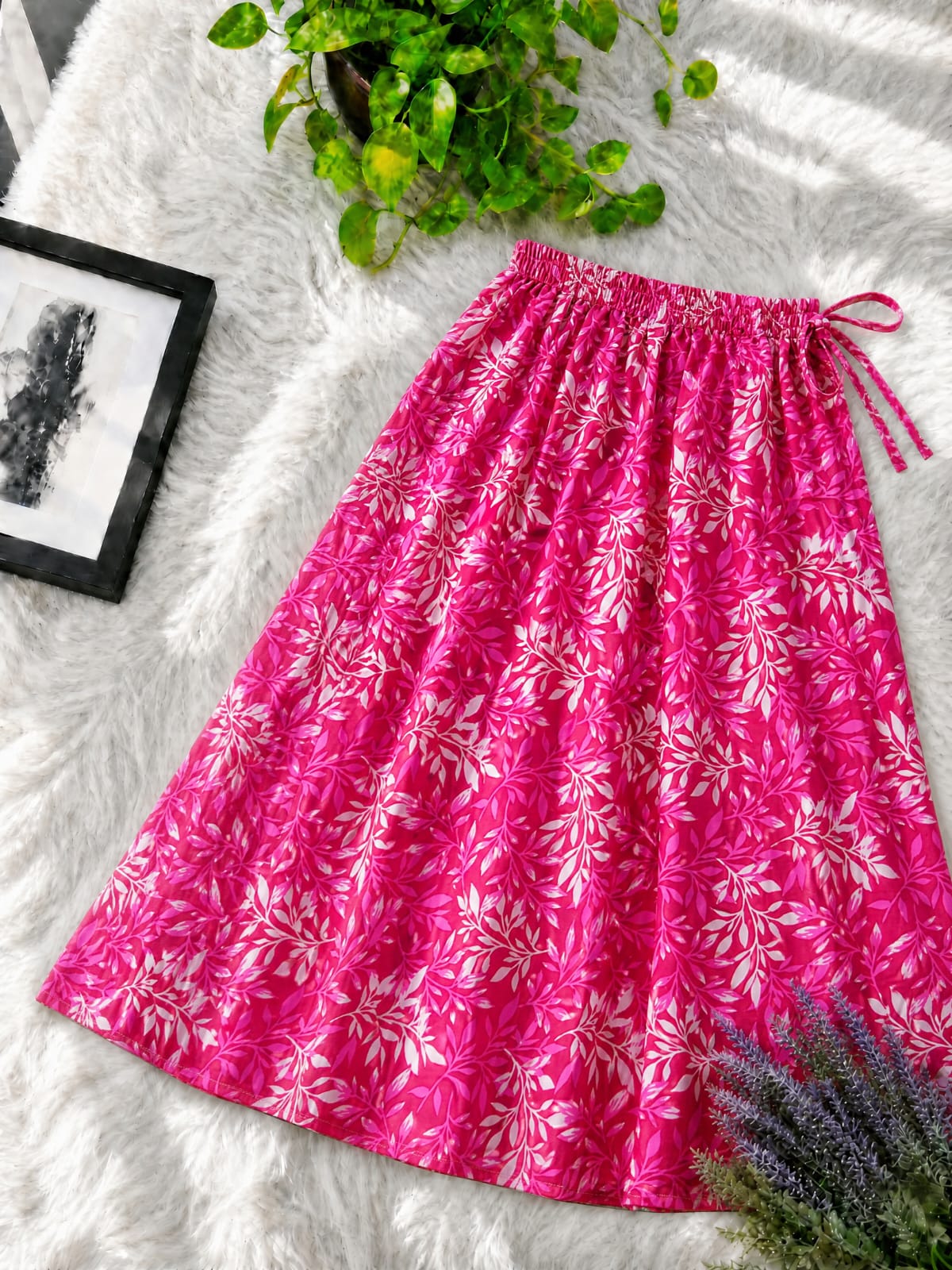 Premium Linen Printed Skirt for Women