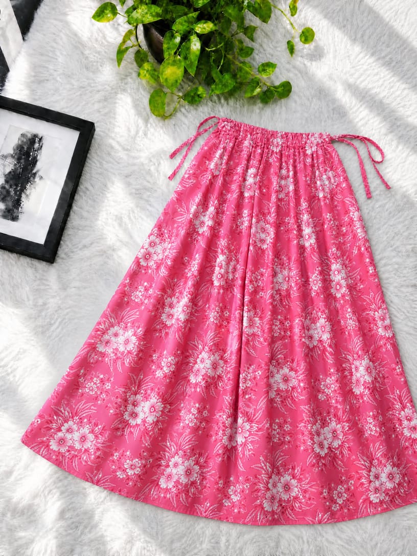 Premium Linen Printed Skirt for Women