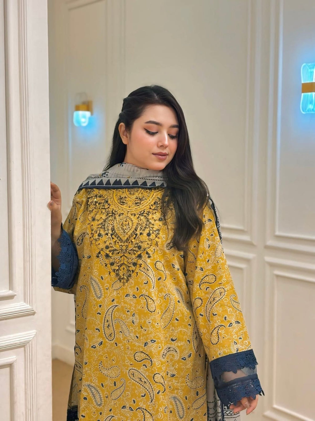 Digital Printed 3 Pieces – China Microstitch | Laser Work