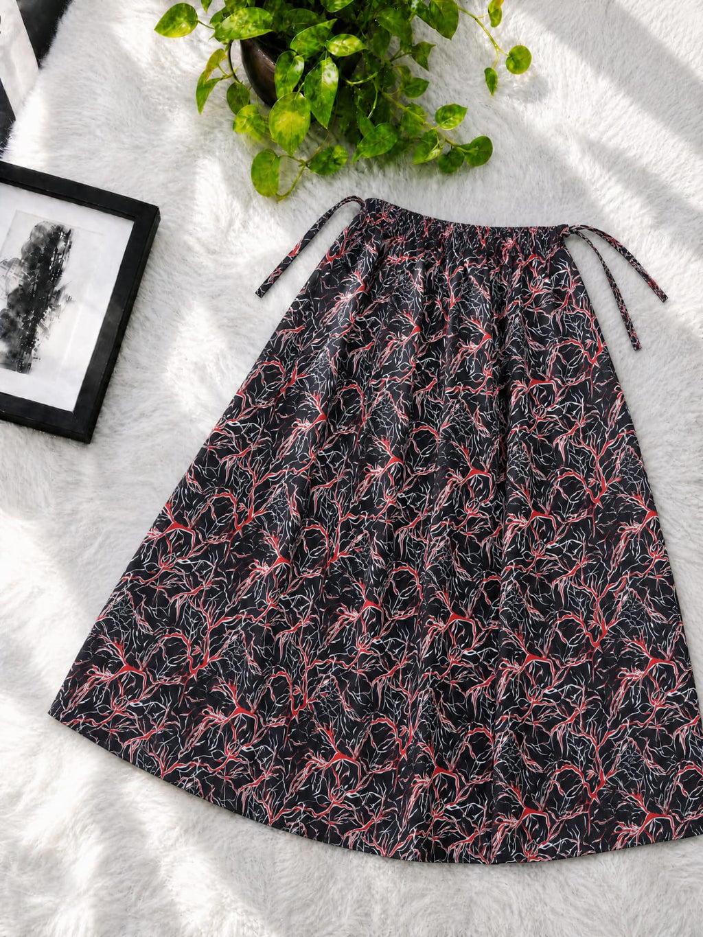 Premium Linen Printed Skirt for Women