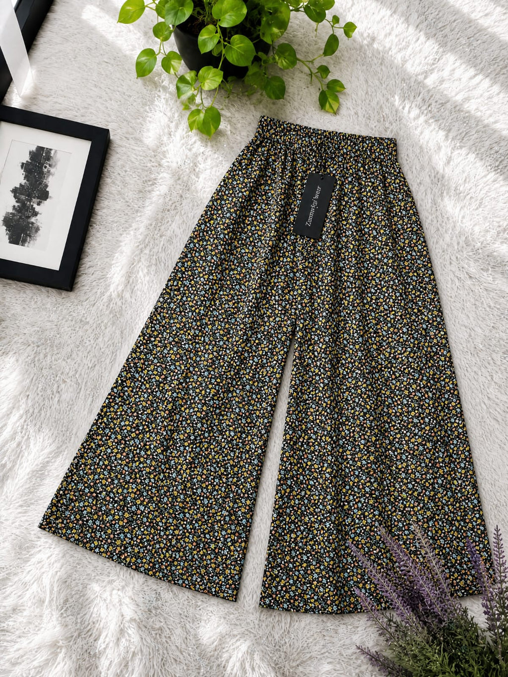 Premium Printed Linen Palazzo for Women
